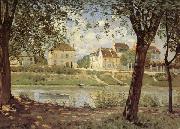 Alfred Sisley, Village on the Banks of the Seine